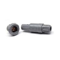 Connecteur de prise circulaire autobloquant à poussoir en plastique à 2 broches pour équipement médical M10 Mini IP64 étanche 250-600V AC