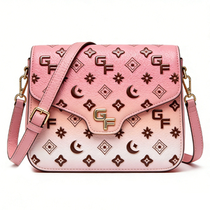 Custom New Fashion Women's Underarm <b>Bag</b> Single <b>Strap</b> with Metal Logo Decoration PU Material Wholesale Supply - Product Image 1