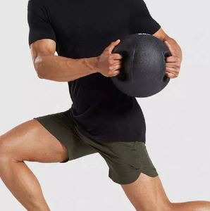 Men's Casual Bermuda Shorts Front Logo 100% Cotton Four-Way <b>Stretch</b> Drawstring Closure Quick Dry Breathable Eco-Friendly Fitness - Product Image 3