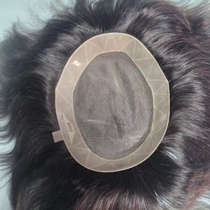 Prothèse capillaire en cheveux humains Remy indiens, modèle Los Angeles - Styles bouclés crépus et ondulations profondes, texture lisse, Bangladesh - Product Image 4