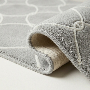 Premium Custom <b>Kitchen</b> <b>Runner</b> <b>Rug</b> Grey Trellis Pattern Hand Tufted Luxury Long Carpet Direct Manufacturer Supply - Product Image 2