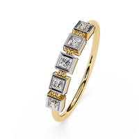 Bague unisexe classique en or 10K avec diamant de laboratoire certifié IGI couleur F impeccable, design solitaire à profil de couteau rasoir