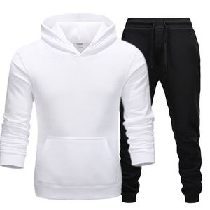 Ensemble de survêtement d'hiver 2 pièces à capuche en polyester/coton écologique imprimé, coupe classique, léger et décontracté - Product Image 5
