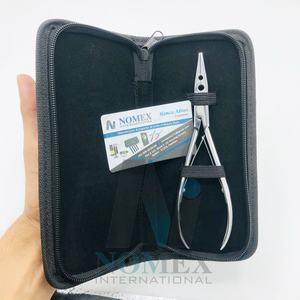 Alicates para extensiones de cabello con dos agujeros Apertura de cuentas de trabajo y cierre de cuentas Herramientas de peinado de acero inoxidable sostenibles - Product Image 6