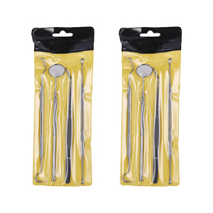 Kit de Nettoyage Dentaire Manuel Premium 4 Pièces : Miroir Buccal, Pince à Épiler, Détartreur en Acier Allemand, Ensemble d'Hygiène Bucco-Dentaire pour Blanchiment des Dents - Product Image 4