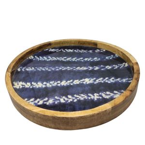 Newly Crafted Design Mango Wood Enamel Print Tray Decorative Trays Wood serving Tray Enamel Printing Tray at <b>low</b> factory Price - Product Image 1