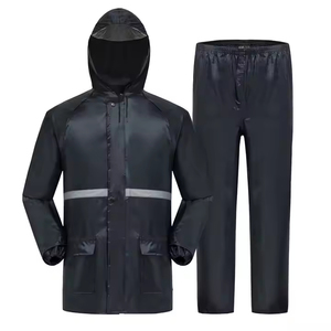 Veste imperméable pour adultes, respirante, séchage rapide, fermeture éclair frontale, couleur unie, à capuche, 4 saisons, randonnée, réfléchissante - Product Image 1