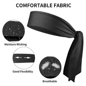 Bandeau de sport personnalisé avec logo – Bandeau athlétique respirant et à séchage rapide pour hommes et femmes - Product Image 6