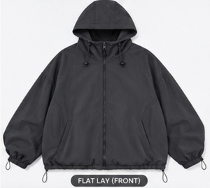 Chaqueta Safari Oversize Unisex Personalizada, Transpirable, Ecológica, con Cierre de Nylon, Estilo Bomber Formal para Exteriores, Resistente al Viento, OEM ODM - Product Image 1