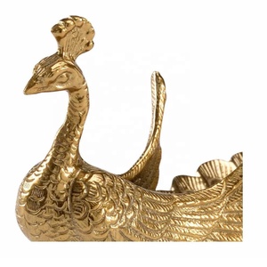 Nouvel Arrivage : Bol à Bijoux Décoratif Paon, Plateau à Bijoux en Métal, Porte-Bagues, Organisateur de Bijoux en Métal – Prix de Gros - Product Image 2