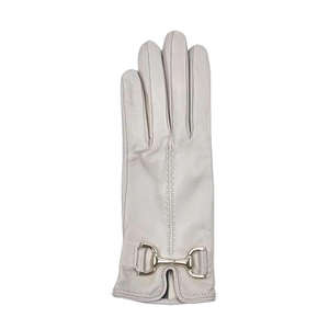 Gants d'hiver en cuir pour femmes, compatibles écran tactile, en laine, chauds et élégants - Product Image 1