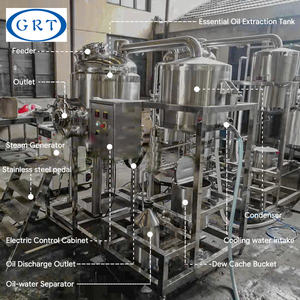 Aroma su üretim hattı için büyük kapasiteli endüstriyel bitki hidrosol distile uçucu yağ ekstraksiyon sistemi - Product Image 4