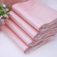 Sacs thermorétractables en PEHD or rose pour sérigraphie, épaissis, auto-adhésifs, pour emballage express, en matériaux recyclés, avec logo personnalisé, vente en gros