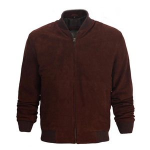 Chaqueta Bomber de Cuero Vintage para Hombre, con Parches Personalizados, Bordado de Cadena, Cuello Bicolor, Estilo Letterman de Invierno - Product Image 6