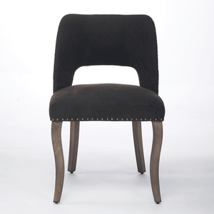 Ensemble de 2 chaises de salle à manger en bois de style farmhouse moderne, avec revêtement en tissu, pour la salle à manger - Product Image 1