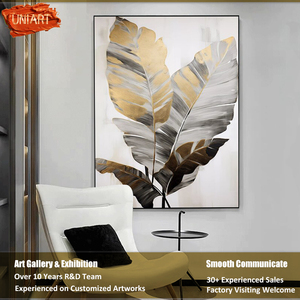 Impression sur <span class=keywords><strong>toile</strong></span> personnalisée Feuille de bananier <span class=keywords><strong>tropicale</strong></span>, Affiche murale, Art mural botanique brillant pour hôtel, Art mural vintage <span class=keywords><strong>jungle</strong></span>, Illustration naturelle - Product Image 6