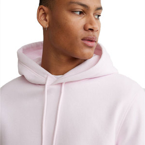 Custom Logo Heavyweight Cotton Fleece Blank <b>Pink</b> <b>Hoodie</b> Pullover Unisex Oversized Streetwear Plain Hooded Sweatshirt Wholesale - Product Image 2