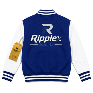 Veste de sport pour enfants inspirée du style universitaire, avec un confort doux, une finition élégante et une durabilité au quotidien pour les jeunes explorateurs. Service OEM ODM. - Product Image 2