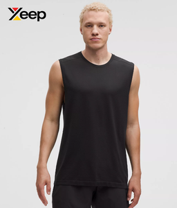 เสื้อกล้ามออกกำลังกายผู้ชาย XEEP Factory Direct Sales รุ่น XC-GTT-24 ระบายอากาศได้ดี แห้งเร็ว ผ้าถัก 100% คอตตอน คอกลม สีพื้น OEM - Product Image 1