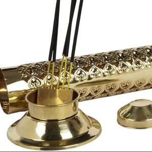 Premium Metal Incense Holder Low Price Decorative Incense Stick Stand for <b>Home</b> <b>Temple</b> Prayer and Relaxation - Product Image 1