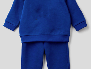 Ensemble de survêtement décontracté pour garçons, grande taille, imprimé bicolore, en polaire, avec sweat à capuche zippé et pantalon de jogging pour l'hiver - Product Image 6