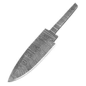 มีด UA Supplies Drop Point Damascus Steel ใบมีดเหล็กดามัสกัสแบบตายตัว ขนาด 8 นิ้ว เกรดอุตสาหกรรม สำหรับกิจกรรมกลางแจ้ง ตั้งแคมป์ เดินป่า ตกปลา คมกริบ - Product Image 1