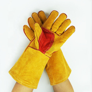 Factory Professional Custom Safety Welding Leather Hand Work <b>Gloves</b> - Product Image 1