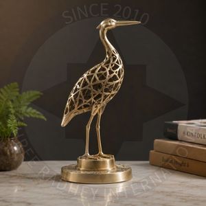 Figura de antílope de metal chapado en oro, escultura de animal, decoración para el hogar, artesanía de fundición para exhibición en mesa. - Product Image 2