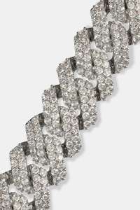 Collar de Cadena Cubana Premium con Eslabones Helados, Estilo Hip Hop Bling, Cadena Cubana con Micro Pavé - Product Image 3