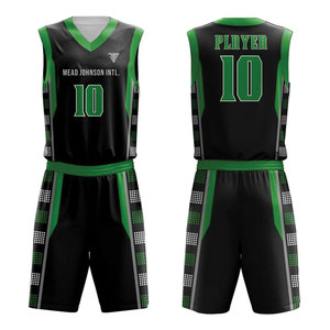 Ensemble d'uniformes de basketball personnalisés 100 % polyester avec caractéristiques respirantes, séchage rapide et évacuation de l'humidité pour l'été – Pour hommes - Product Image 1