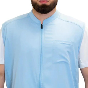 Barber Vest Salon Workers Easy <b>Iron</b> Quick Dry Cotton Polyester Fabric Durable Eco-Friendly High-quality OEM Customized - Product Image 6