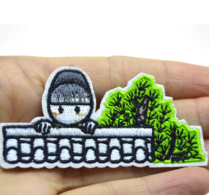 Best Selling Low MOQ Customized Colors 3D <b>Embroidery</b> <b>Patches</b> with Flower Design Iron-On Style Canvas Fabric-Wholesale Price - Product Image 2