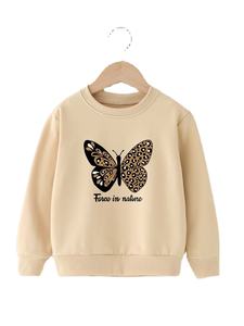 เสื้อมีฮู้ดของผู้หญิงพิมพ์ลายผีเสื้อมีเชือกผูกไหล่แบบผูกติดโลโก้ตามสั่ง - Product Image 4