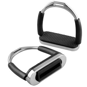 Estribos de Seguridad Flexibles de Acero Inoxidable de Primera Calidad con Acabado Brillante Arcoíris, Antideslizantes, Protección para Tobillos, Equitación - Product Image 4