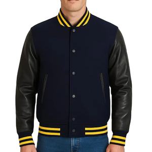 Chaquetas Varsity de Trabajo al por Mayor, Chaqueta Transpirable de Estilo Urbano para Hombre, Chaquetas Varsity de Cuero de Alta Calidad en Venta - Product Image 1