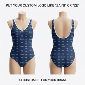 Nouveau bikini taille haute deux pièces avec boutons, style européen et américain, couleur unie sexy, soutien-gorge triangle sans bretelles à décolleté plongeant sur le devant - Product Image 1