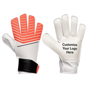 Gants de gardien de but de football personnalisables avec impression par sublimation, en cuir PU, à doigts entiers, antidérapants, respirants, avec sangle de poignet réglable - Product Image 4