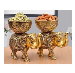 ชามรูปช้างทองเหลืองหม้อดีไซน์พื้นเมืองสำหรับตกแต่งบ้านโคมไฟเทียนดอกไม้ลอยน้ำสำหรับตกแต่งห้องของขวัญคริสต์มาสแบบดั้งเดิม - Product Image 6