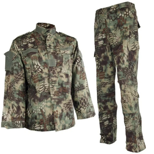 Custom Camouflage Uniform Breathable 100% Cotton Custom Logo Embroidery Outdoor Sports Training Outfit Factory Wholesale Supply - Product Image 6