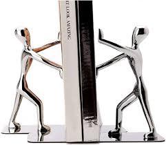 Juego de sujetalibros de diseño moderno con figura humana abstracta, soporte decorativo de metal para libros, organizador de escritorio de oficina, decoración de estantería para el hogar, tamaño personalizado - Product Image 3