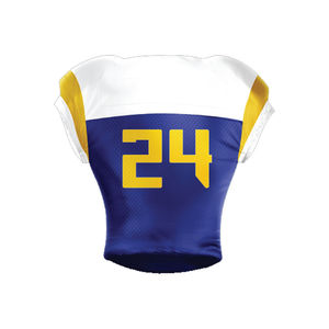 Nouveaux ensembles d'uniformes de football américain personnalisés 2026 en 100 % polyester, manches courtes, imprimés par sublimation, respirants et à séchage rapide - Product Image 6