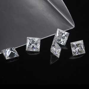 Diamant scintillant de laboratoire taille princesse, qualité excellente, CVD HPHT, certifié IGI, clarté VVS1-VS2, couleur D, diamant non monté pour - Product Image 2