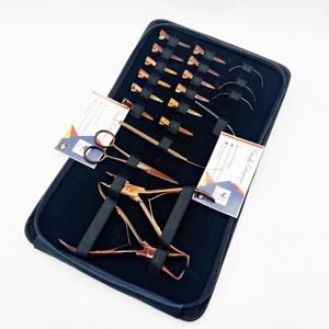 Kit de herramientas de extensión de cabello multifuncional MH-Hair Kits de extensión de cabello sostenible con etiqueta personalizada de acero inoxidable sólido - Product Image 3