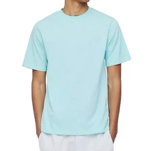 Logo personnalisé 100% coton T-shirt pour hommes régulier décontracté plaine coupe ample imprimé Streetwear T-shirt pour l'été - Product Image 1