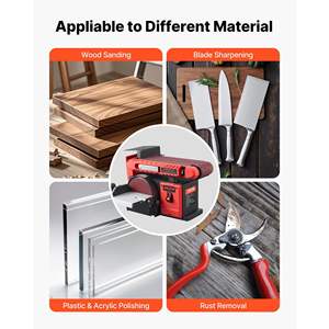 Lijadora Combinada Profesional de 400W con Disco de 6\" y Banda de 4\" x 36\", Mesa de Trabajo Ajustable de 0-45 Grados y Puerto de Recolección de Polvo para Trabajos en Madera - Product Image 5