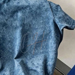Camiseta Personalizada de Estilo Vintage, Lavada, con Cuello Redondo, Ecológica, Transpirable, de Secado Rápido, de Algodón, Informal, de Manga Corta, Holgada, para el Verano - Product Image 6