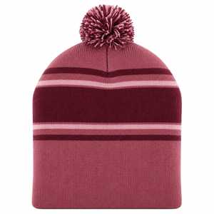 Premium Soft Winter <b>Beanies</b> Cup Shape Unisex Knitted Breathable <b>Waterproof</b> 3D Embroidery Striped Warm Stretch Comfortable Casual - Product Image 1