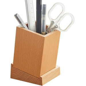 Organizador de Escritorio de Madera, Portaplumas y Portalápices para Mesa, Hecho de Madera - Product Image 4