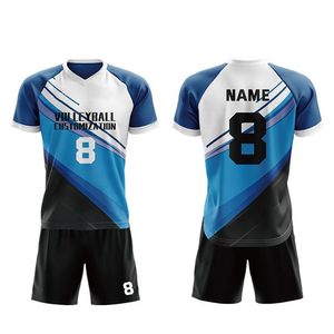 Hot Sale Mens Summer Short Sleeve <b>Volleyball</b> Uniforms with Full Sublimated Jerseys Custom Logo Design <b>Volleyball</b> <b>Set</b> OEM Service - Product Image 1