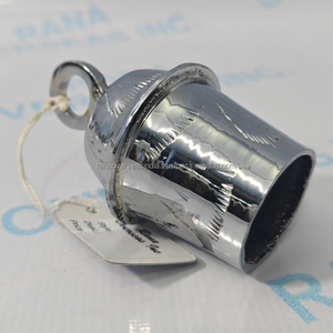 Cloche suspendue artisanale en laiton plaqué argent, cloche décorative de temple pour la maison, la porte, le mur, cadeau spirituel de Noël haut de gamme - Product Image 3